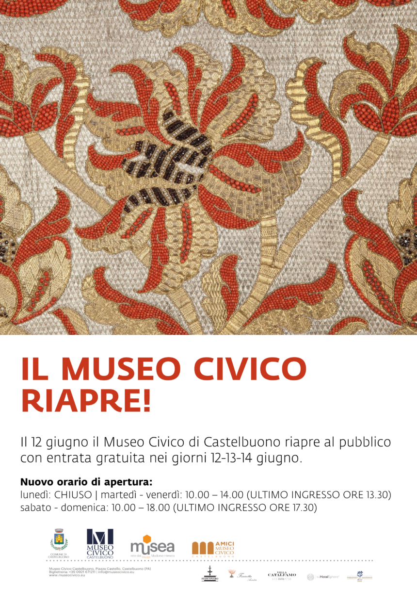 Il 12 giugno il Museo Civico di Castelbuono riapre al pubblico con entrata gratuita nei giorni 12-13-14 giugno